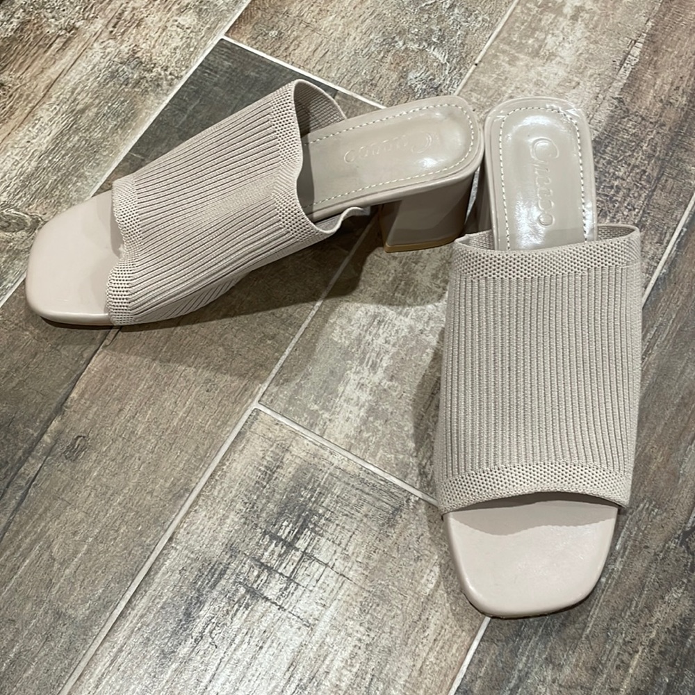 Chunky Knit Sandals- Never Worn